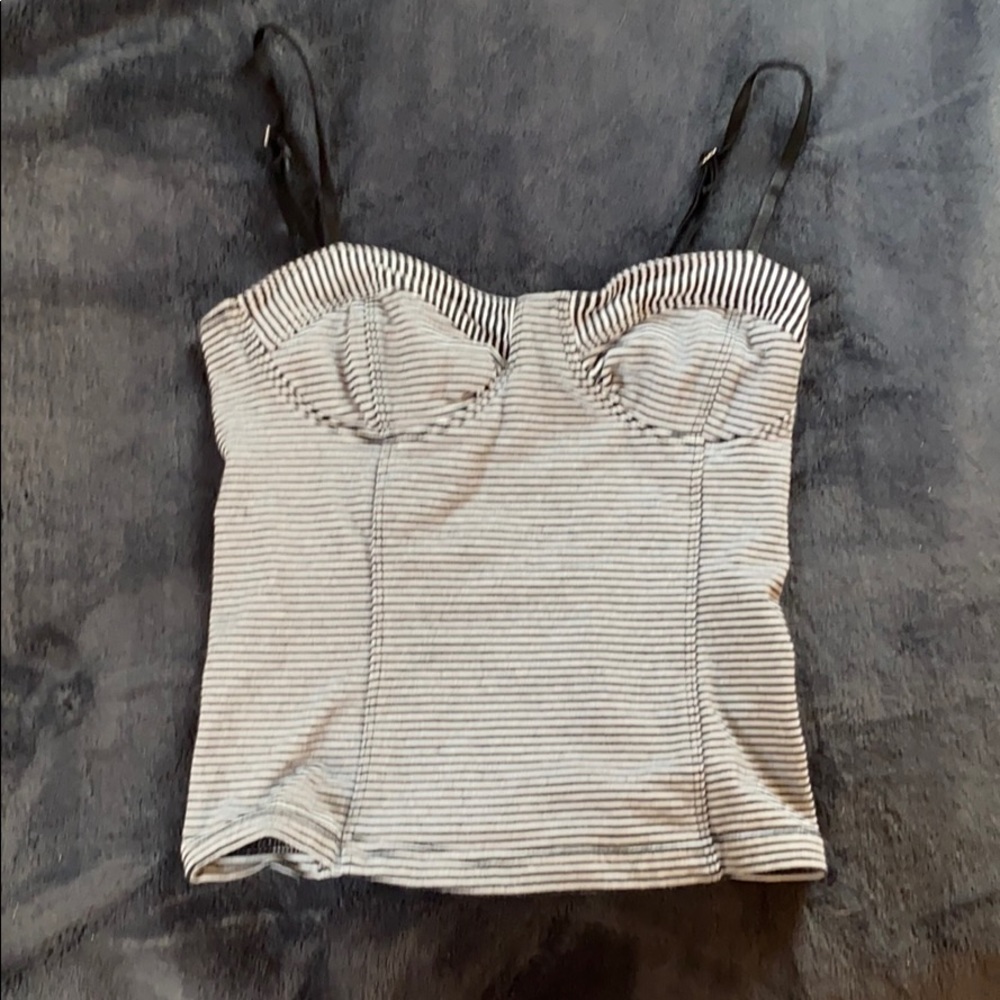 striped crop top